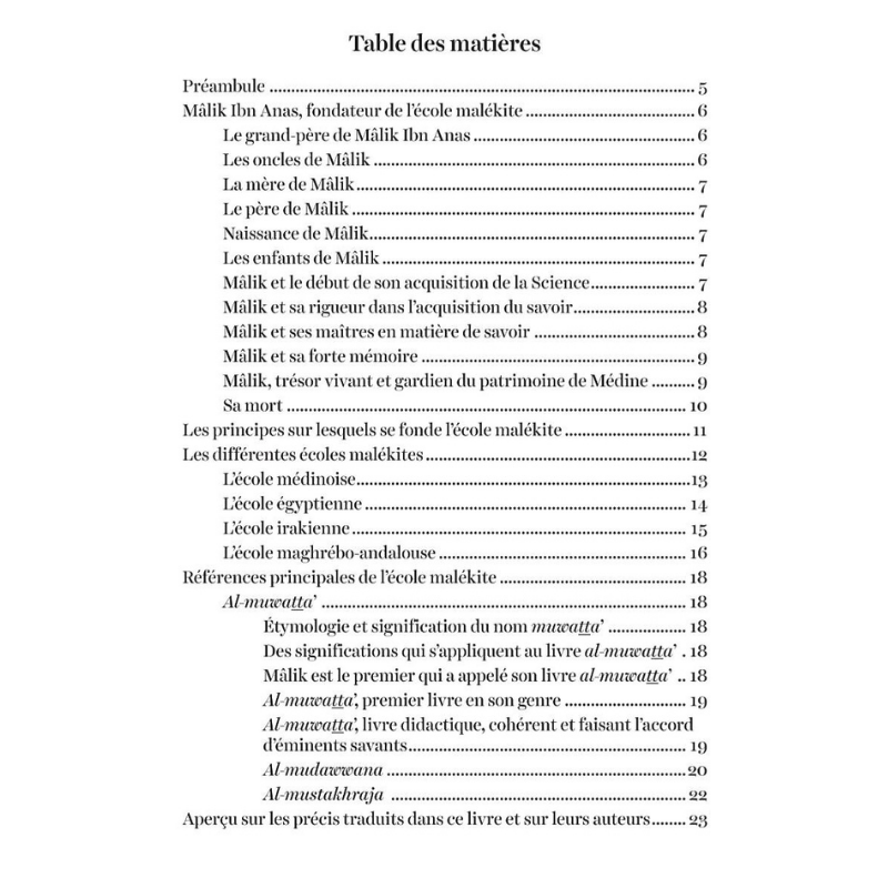 Série d'épîtres du fiqh Malikite